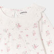 T-shirt col claudine broderie anglaise ecru bébé fille