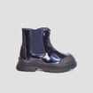 Bottines vernies à semelle épaisse noir fille