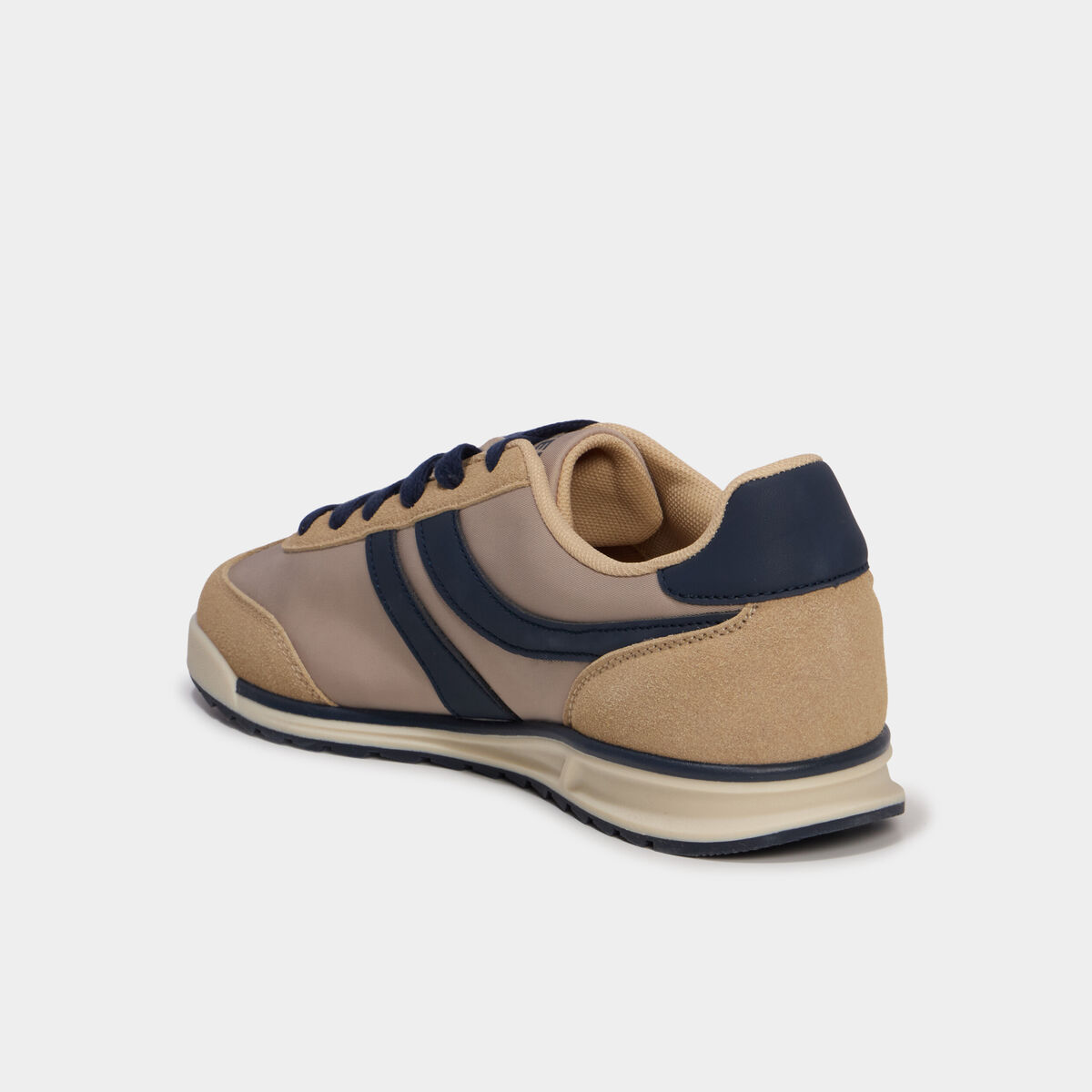 Tennis basses &agrave; lacets sable homme