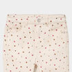 Pantalon flare stretch 5 poches beige fille
