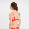 Soutien-gorge embo&icirc;tant dentelle rouge femme