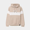 Sweat hoodie molleton manches longues gris clair homme