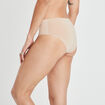Culotte couture invisible taille haute sable femme