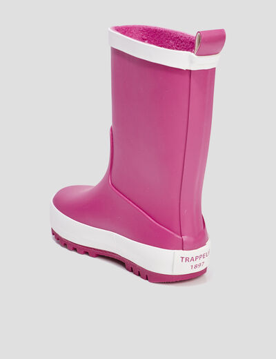Bottes de pluie Trappeur rose fille