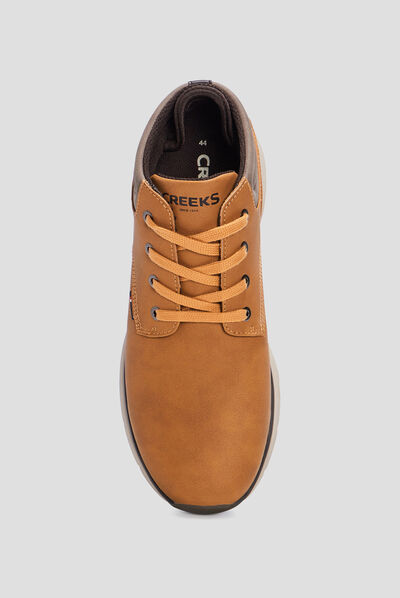 Bottines plates Creeks jaune homme