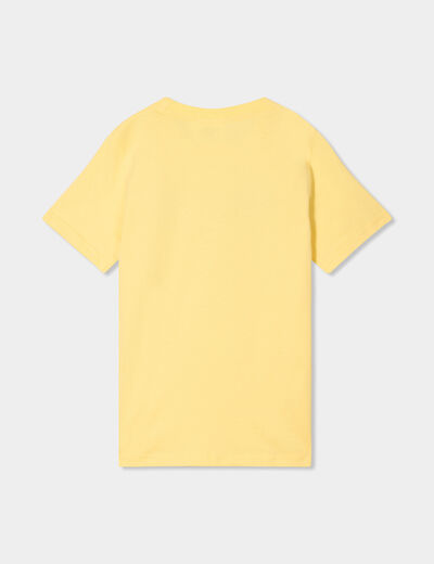 T-shirt manches courtes coton Mario jaune garçon