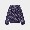 Sweat zippé à capuche Creeks bleu marine fille