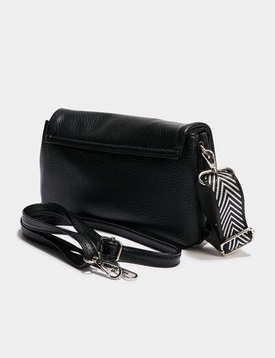 Sac avec bandoulière amovible noir femme