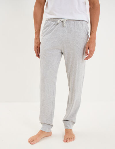 Lot 2 pantalons de pyjama coton gris homme