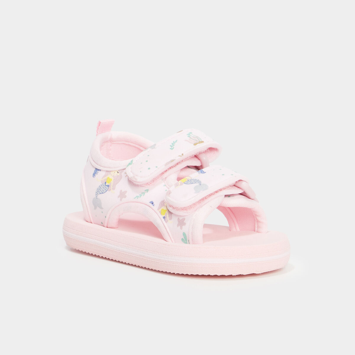 Sandales à scratchs multicolore bébé fille