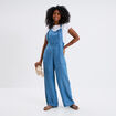 Salopette pantalon jean fluide denim double stone femme