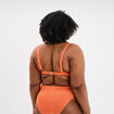 Haut de maillot de bain balconnet orange femme grande taille