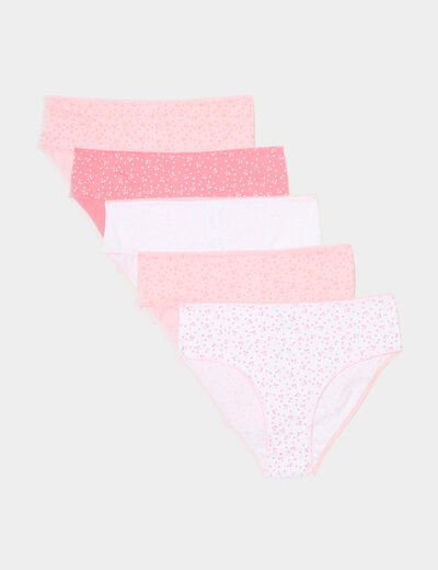 Lot 5 culottes coton ivoire fille