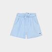 Short en jean avec ceinture noeud taille denim triple stone fille