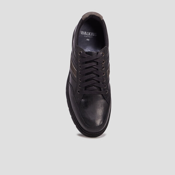 Sneakers en cuir Walking noir homme
