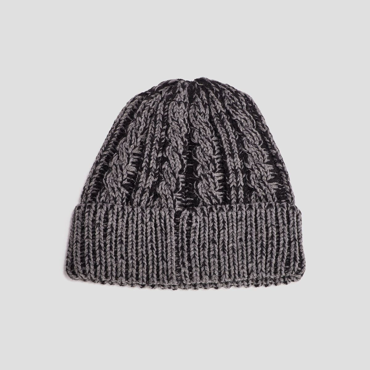 Bonnet à torsades Creeks gris foncé homme