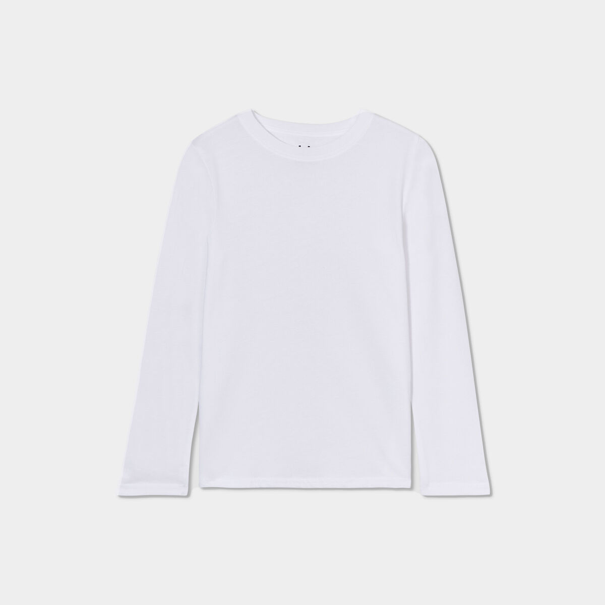 T-shirt manches longues blanc gar&ccedil;on