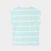 T-shirt col rond manches courtes Creeks bleu clair fille