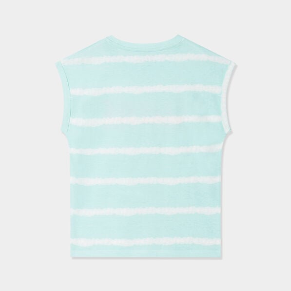 t shirt col rond manches courtes creeks bleu clair fille T-shirt col rond manches courtes Creeks bleu clair fille