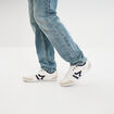 Tennis basses à lacets blanc homme