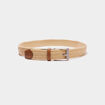 Ceinture tress&eacute;e sable homme