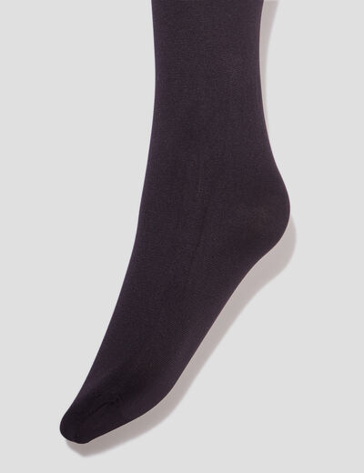 Collants 80D noir femme grande taille