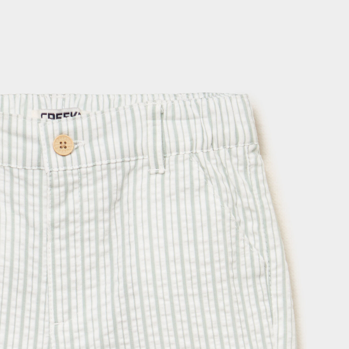Short droit coton vert pastel b&eacute;b&eacute; gar&ccedil;on