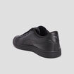 Tennis à lacets en cuir Puma Smash noir homme