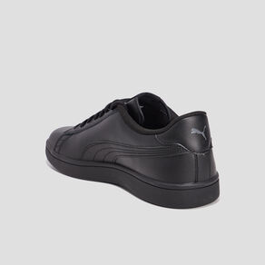 tennis a lacets en cuir puma smash noir homme Tennis à lacets en cuir Puma Smash noir homme