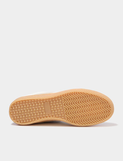 Baskets montantes &agrave; lacets blanc femme