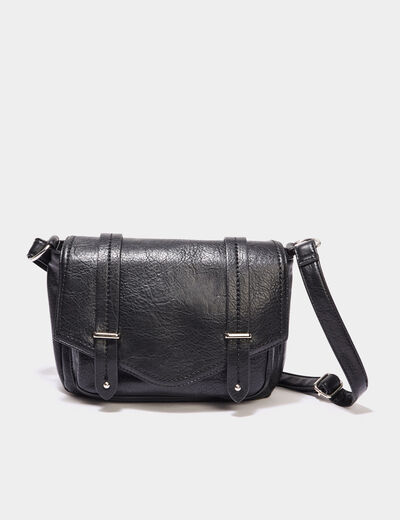 Sac cartable avec bandoulière noir femme