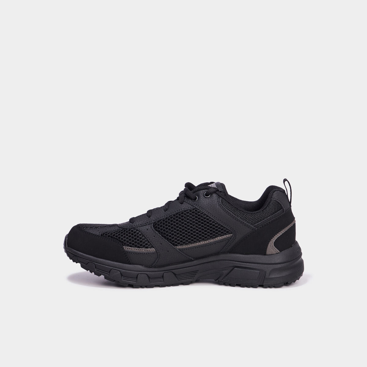 Baskets running m&eacute;moire forme Skechers noir homme