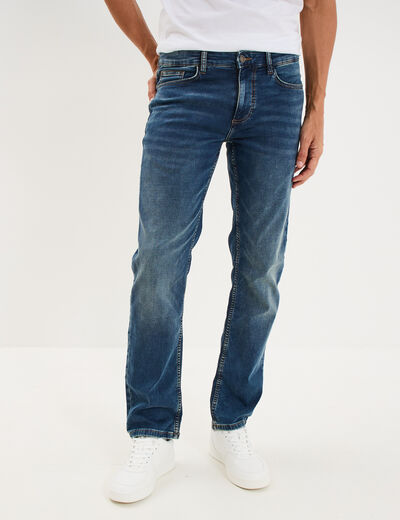 Jean stretch coupe regular denim dirty homme