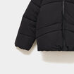 Doudoune chaude &agrave; capuche noir fille