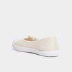 Ballerines en toile avec noeuds sable femme