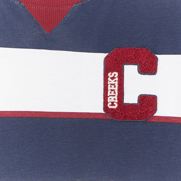 T-shirt manches longues coton Creeks bleu marine garçon