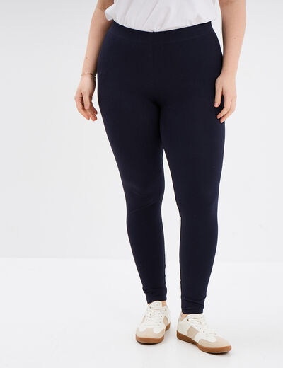 Legging bleu marine femme grande taille