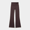 Legging de sport flare taille haute marron fonc&eacute; femme