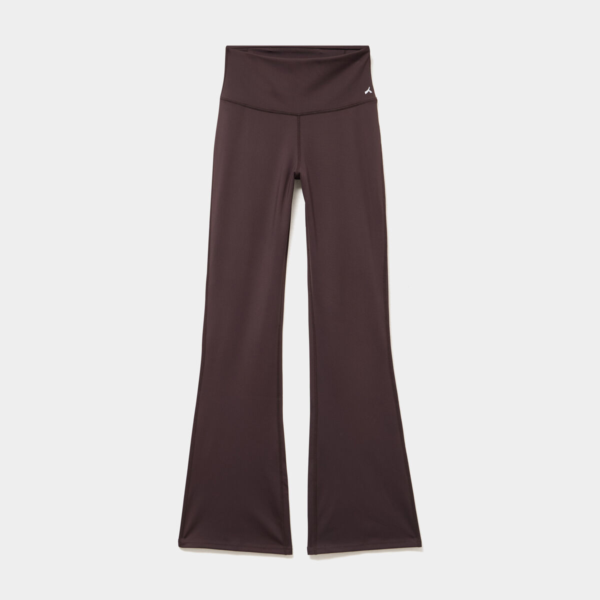 Legging de sport flare taille haute marron fonc&eacute; femme