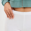 Short cycliste coton stretch blanc femme
