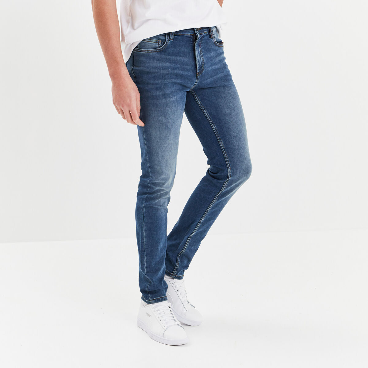 Jeans skinny taille standard denim dirty homme