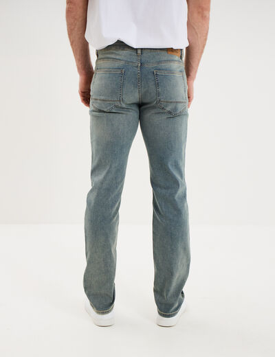 Jean stretch coupe regular denim double stone homme