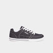 Tennis basses en toile &agrave; lacets noir homme