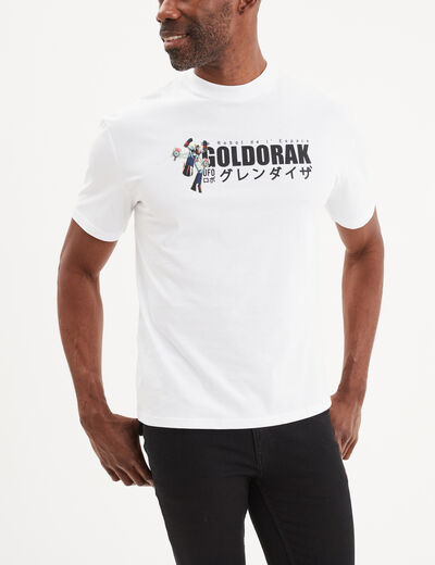 T-shirt manches courtes Goldorak blanc homme