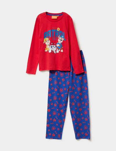 Ensemble pyjama coton Pat Patrouille rouge garçon