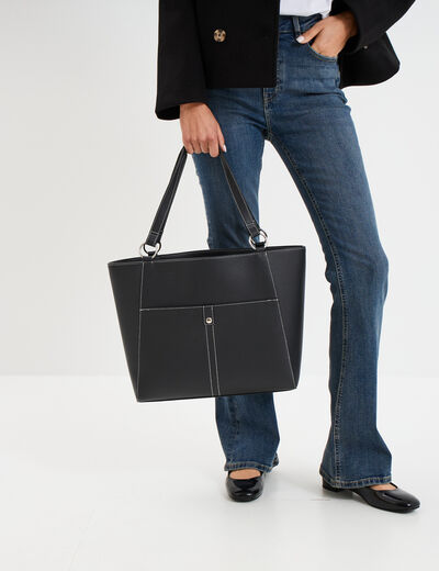 Sac cabas noir femme