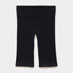 Short cycliste de sport c&ocirc;tel&eacute; stretch noir femme