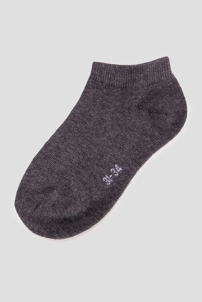 Lot 5 paires de chaussettes gris fille