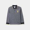 Polo manches longues Pokémon Pikachu bleu marine garçon