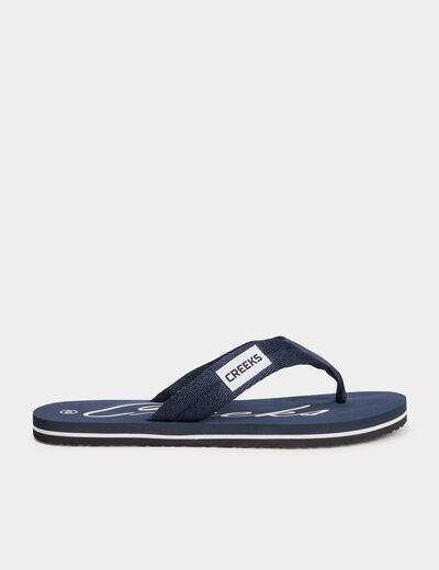 Tongs bleu marine homme